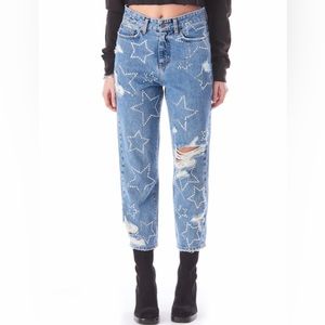Carmar Jeans Stars Rhinestones Hermia Peyton 26 Crop